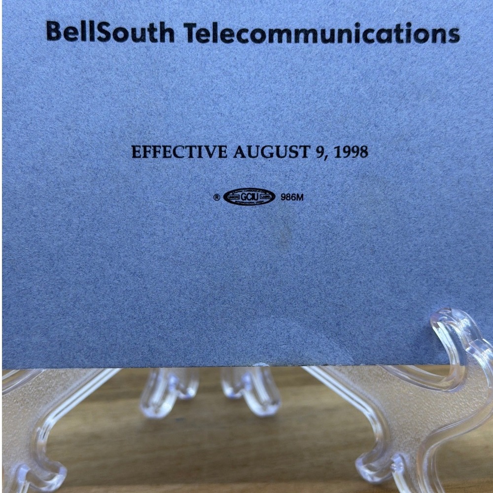 BellSouth CWA Union Agreement Booklet 1998 Communications Workers America Blue - Picture 3 of 16